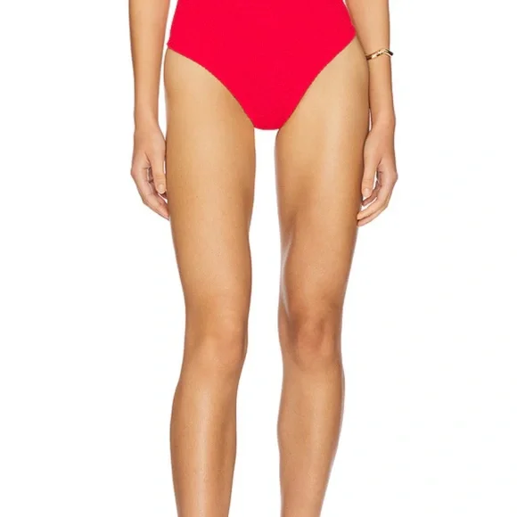 Hunza G Jean bandeau top with high waisted bottoms. - Picture 6 of 6